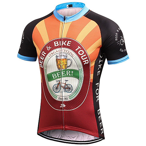 orange mountain bike jersey