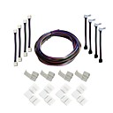 tanie Sterownik LED-zestaw listew wtykowych łączniki kompletne listwy do listwy 5 m łącznik w kształcie litery L łącznik narożny przedłużacz rgb złącze bez pask&amp;oacute;w do skrzynki sterowniczej