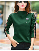 baratos Moletons com Capuz e Sem Capuz Femininos-Mulheres Tamanhos Grandes Cal&amp;ccedil;as - S&amp;oacute;lido Verde / Outono / Inverno