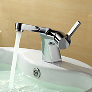 Contemporary  with  Chrome Single Handle One Hole  ,  Feature  for Centerset