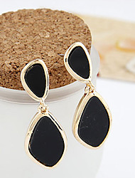 お買い得  -女性用 幾何学的 ドロップイヤリング イヤリング レディース ファッション ジュエリー ホワイト / ブラック 用途 パーティー 日常