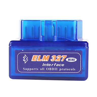 Super Mini ELM327 Bluetooth OBD2 V1.5 Car Diagnostic Interface Tool - Blue #00356252