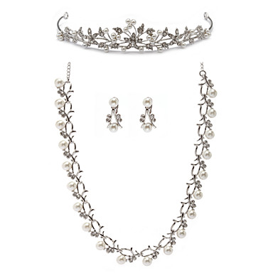 Marvelous Alloy With Imitation Pearl Wedding Bridal Jewelry Set ...
