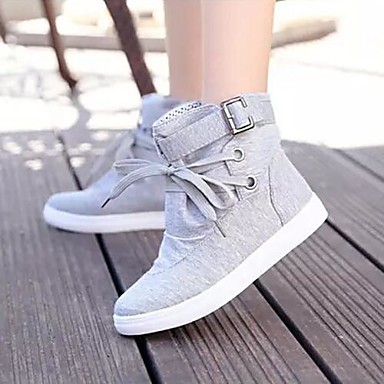 Women's Shoes Canvas Spring Summer Fall Comfort Flat Heel Booties/Ankle ...