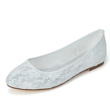 Women's Shoes Lace Spring / Summer Comfort Wedding Shoes Flat Heel ...