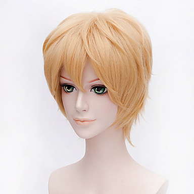 30cm Boy Short Blonde Anime Wigs Ookami Shoujo to Kuro Ouj Sata Kyouya ...