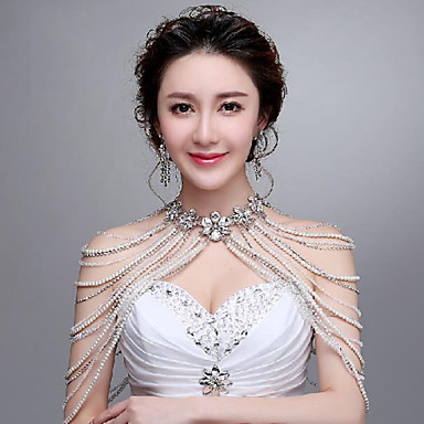 Romantic Korea Style Wedding Wraps with Pearls with Rhinestones 3821129 ...