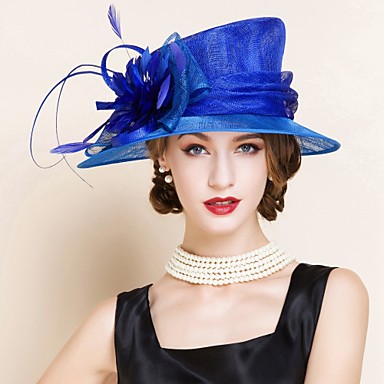Women's Flax Headpiece-Wedding / Special Occasion Hats 1 Piece 4374225 ...