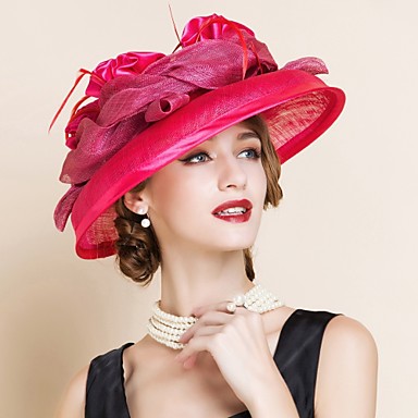 Women's Flax Headpiece-Wedding / Special Occasion Hats 1 Piece 4338919 ...