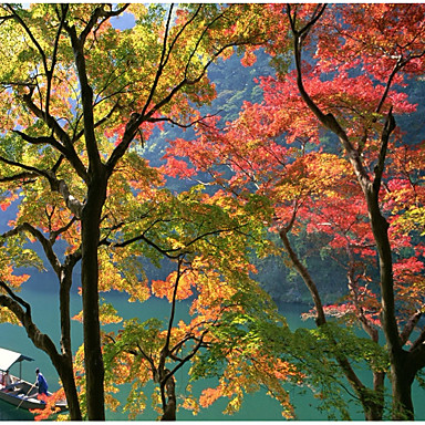 Garden Theme Landscape Wall Decor Polyester Contemporary Traditional