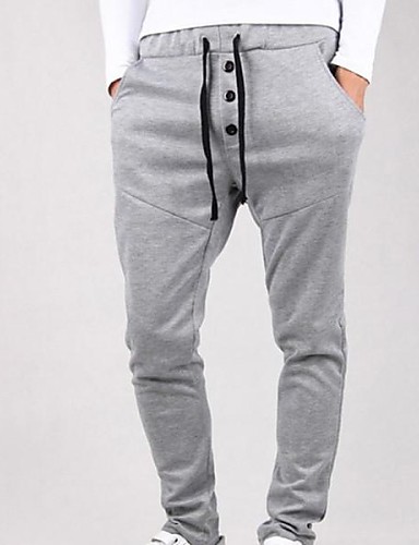 Men's Solid Casual Sweatpants,Cotton Black / Gray 1212425 2018 – $24.14